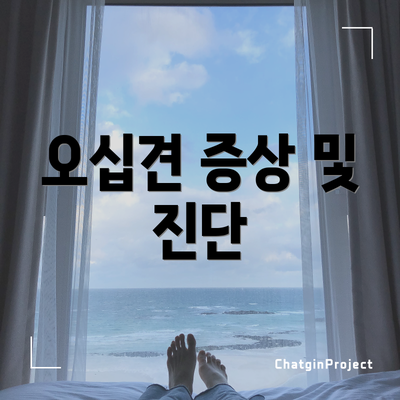 오십견 증상 및 진단