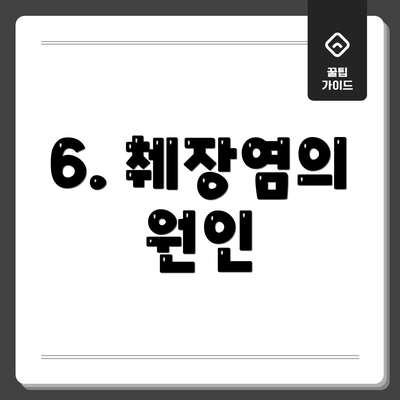 6. 췌장염의 원인