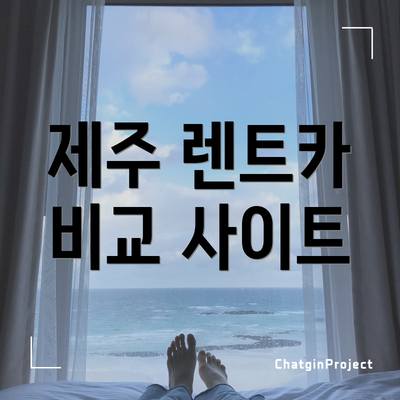 제주 렌트카 비교 사이트