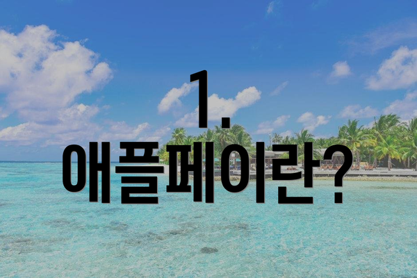 1. 애플페이란?
