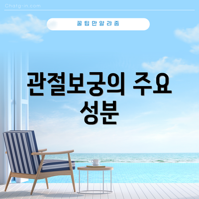관절보궁의 주요 성분