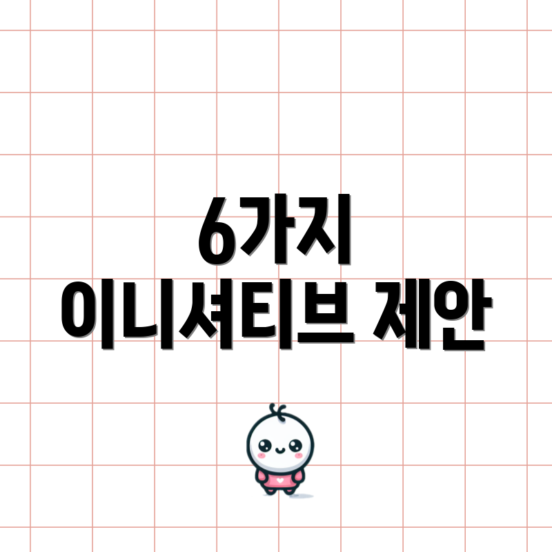 6가지 이니셔티브 제안