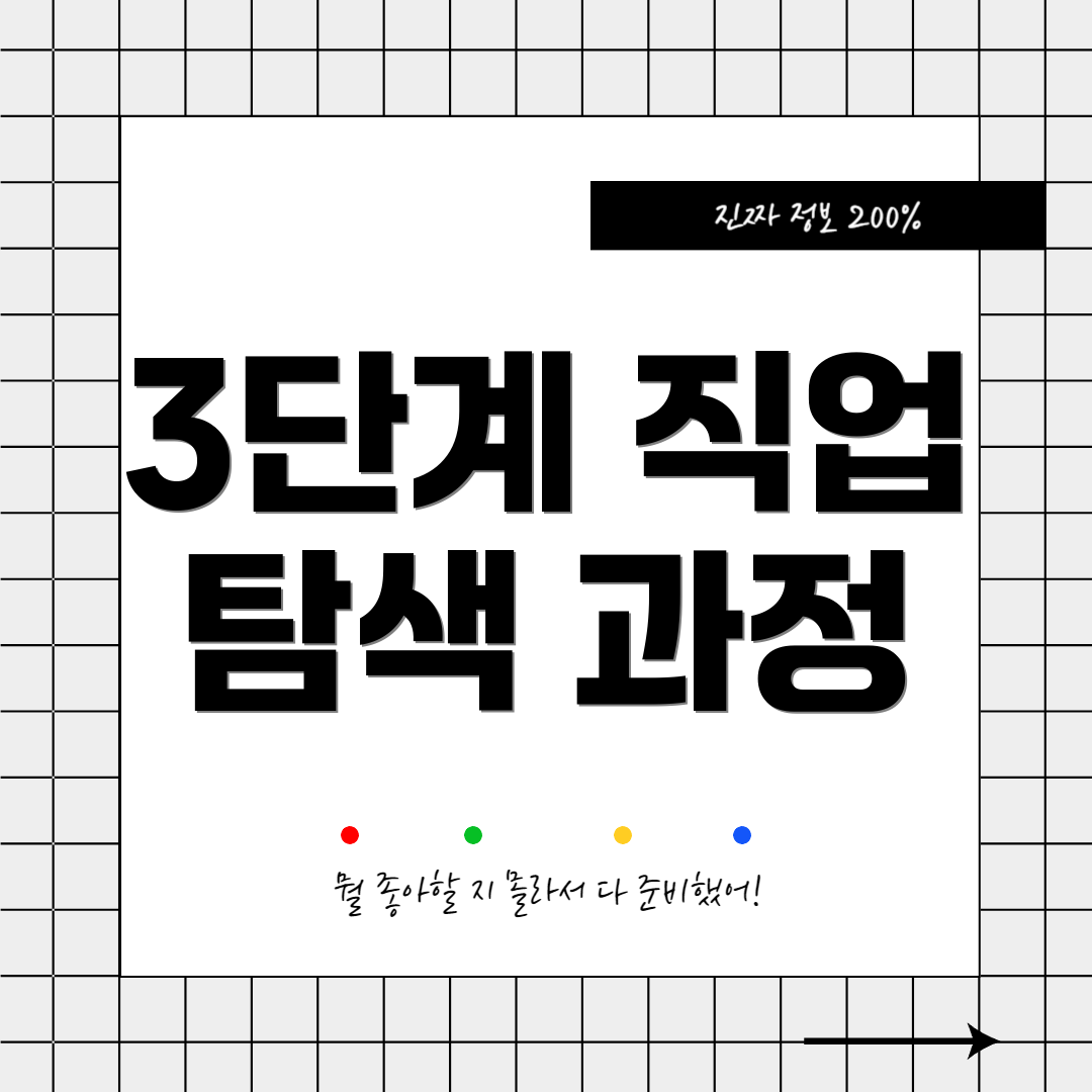 3단계 직업 탐색 과정