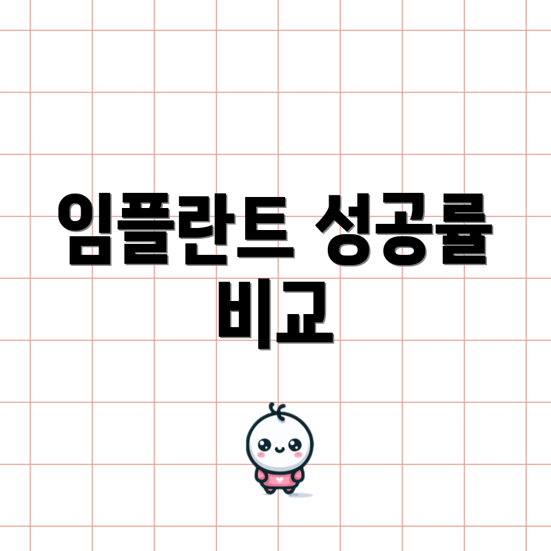 임플란트 성공률 비교