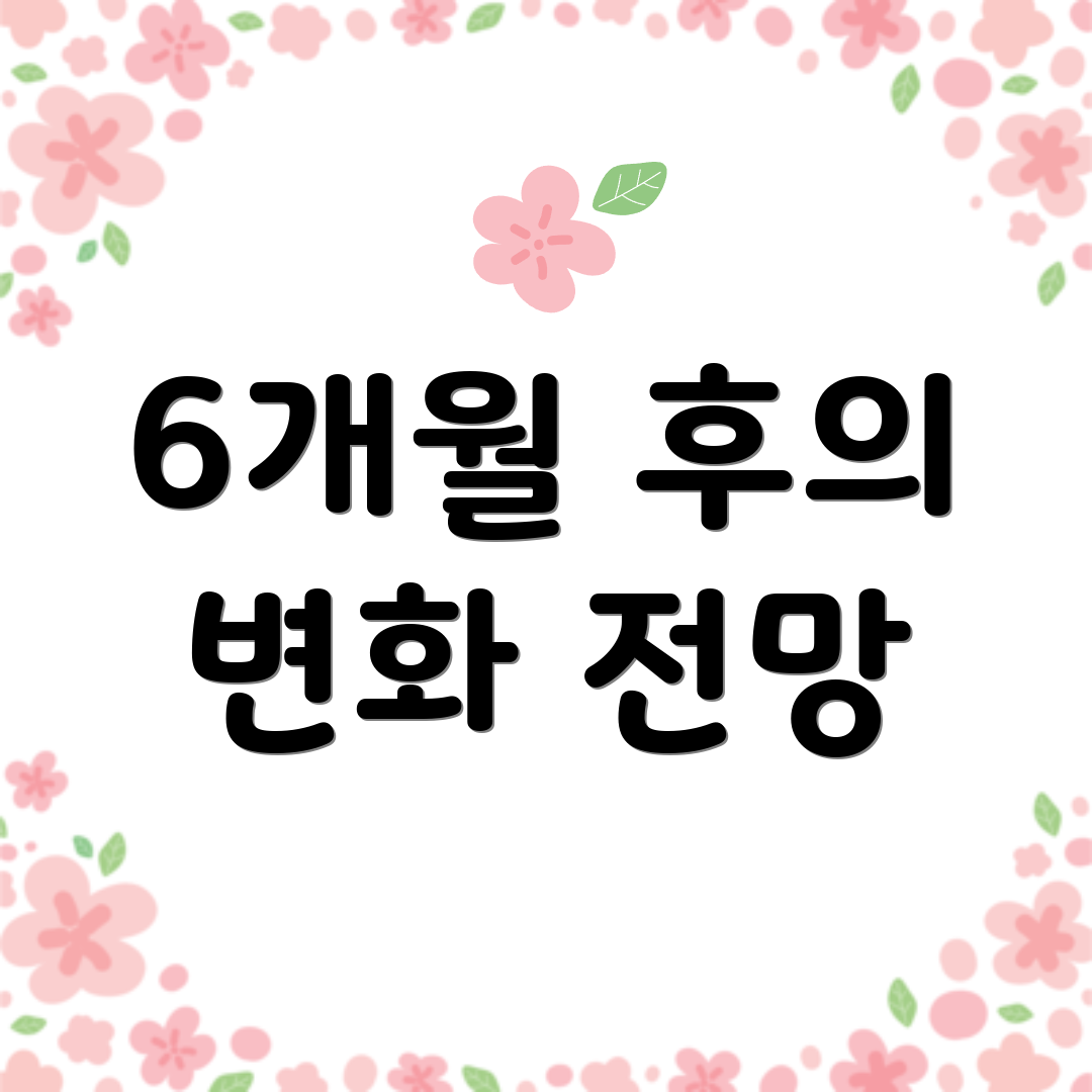 6개월 후의 변화 전망