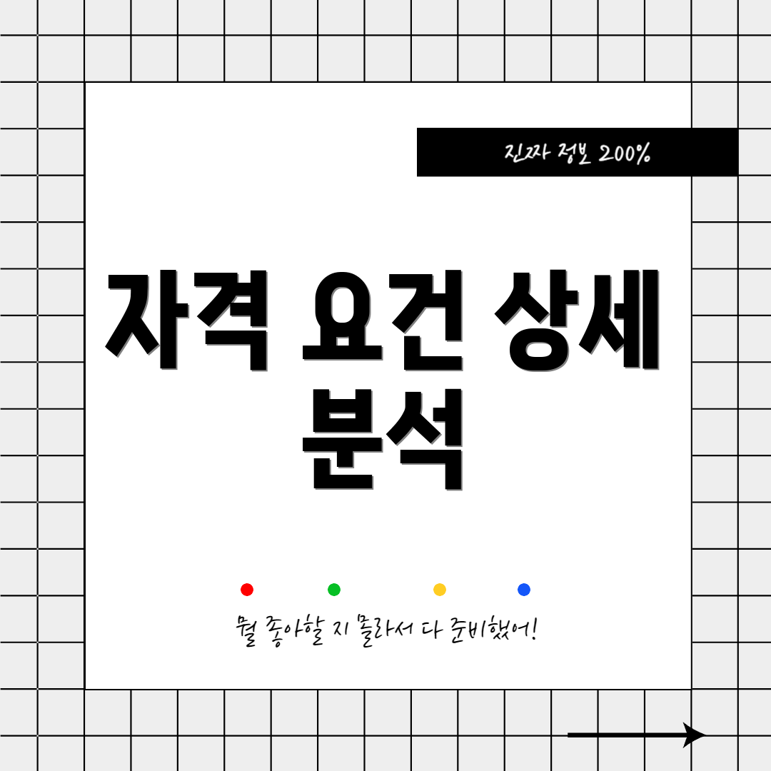 자격 요건 상세 분석