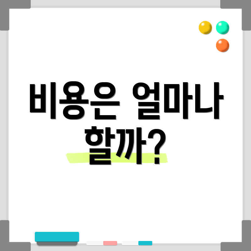 비용은 얼마나 할까?