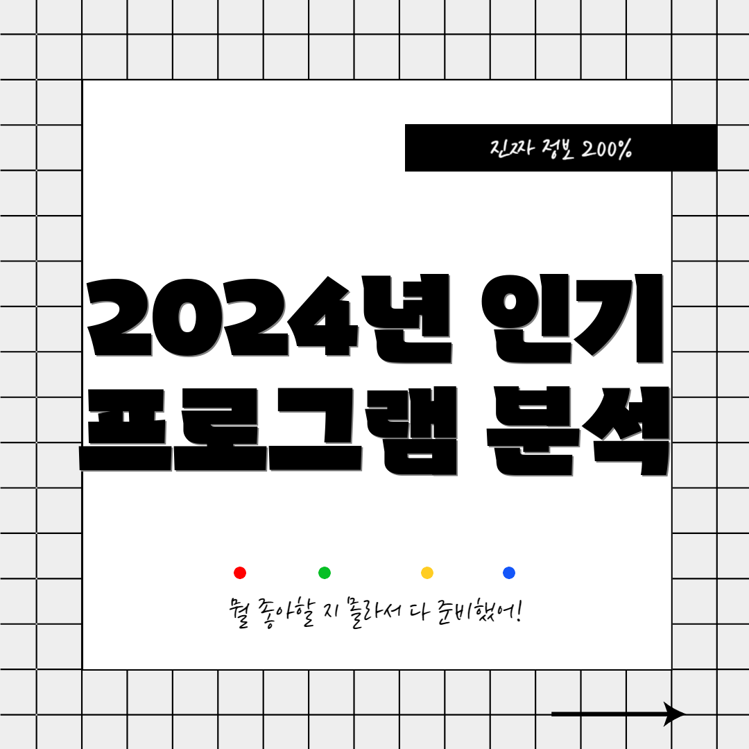2024년 인기 프로그램 분석