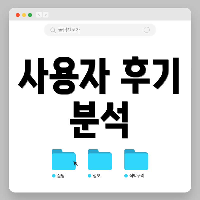 사용자 후기 분석