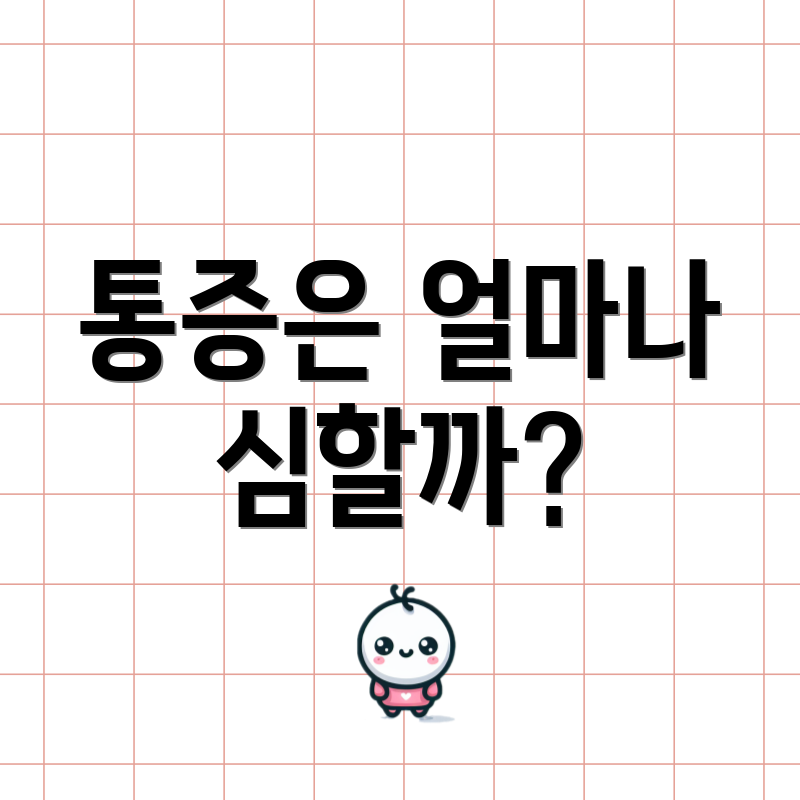 통증은 얼마나 심할까?