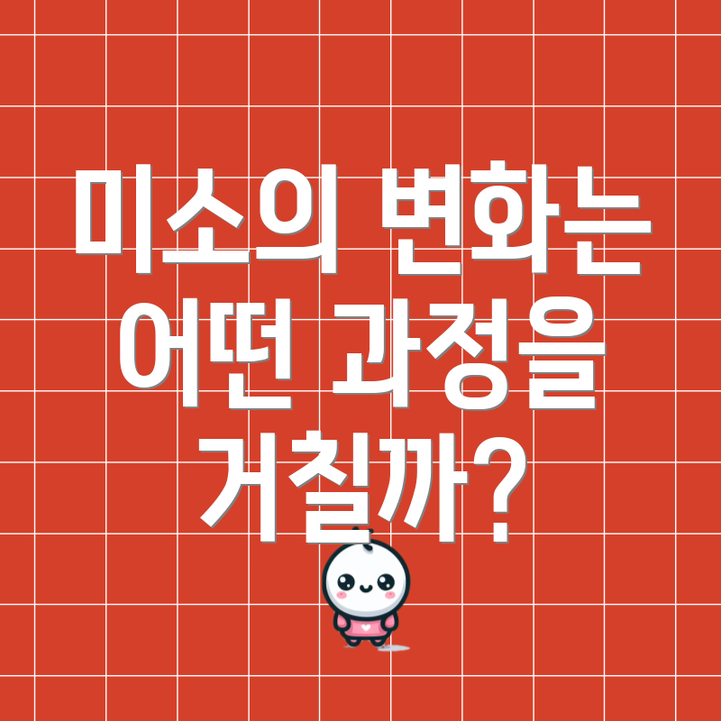 미소의 변화는 어떤 과정을 거칠까?