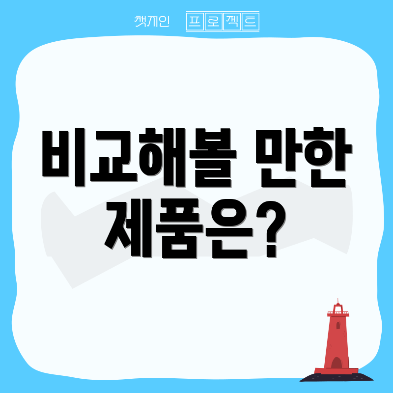 비교해볼 만한 제품은?