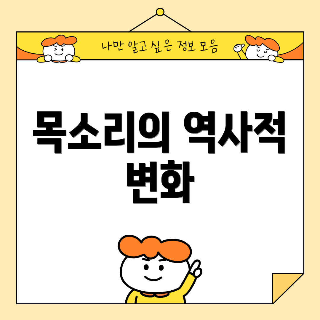 목소리의 역사적 변화