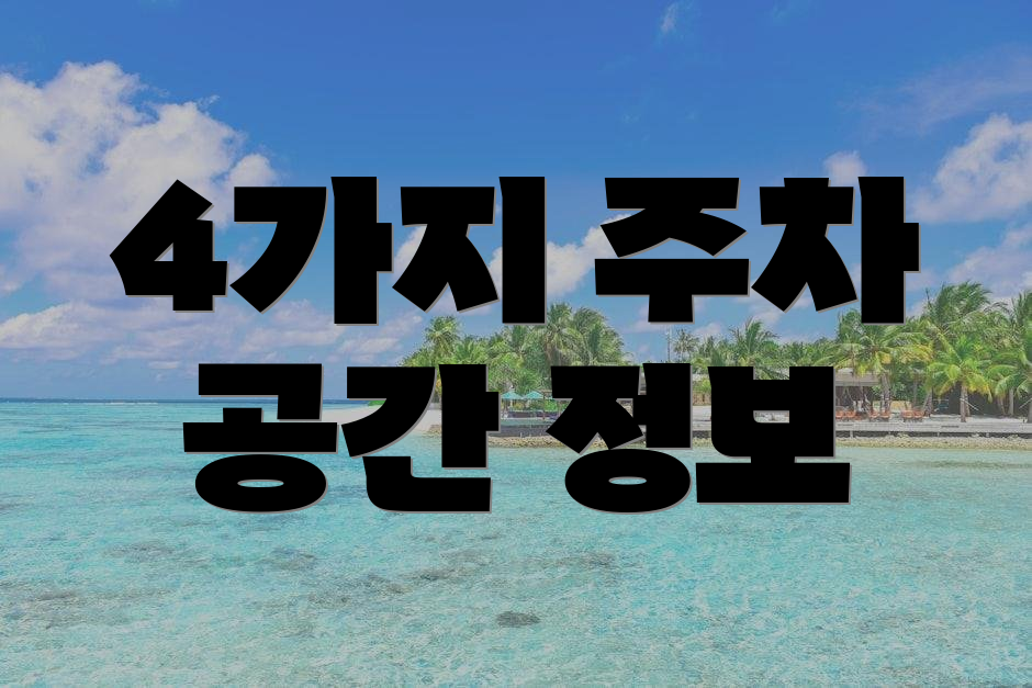 4가지 주차 공간 정보