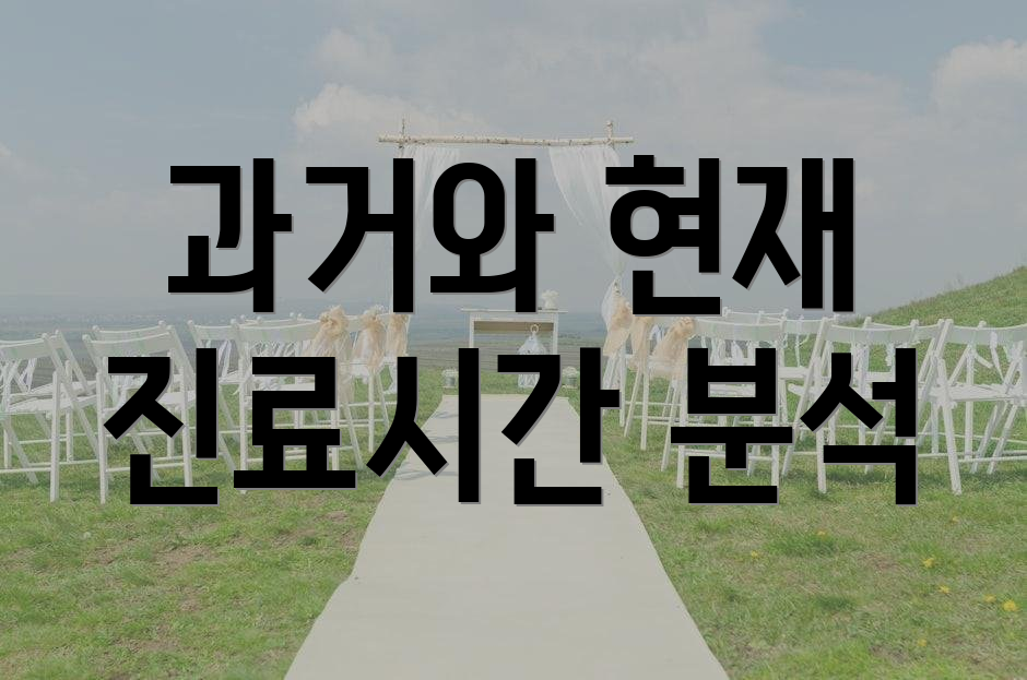 과거와 현재 진료시간 분석