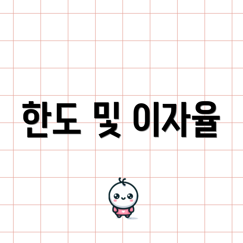 한도 및 이자율