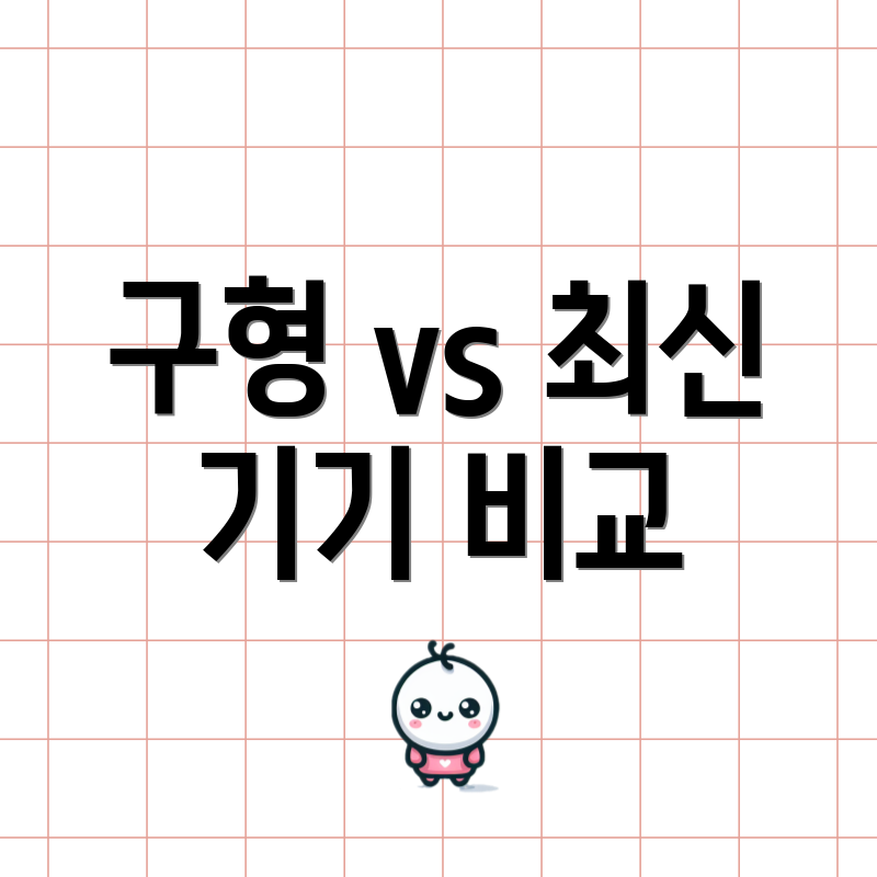 구형 vs 최신 기기 비교