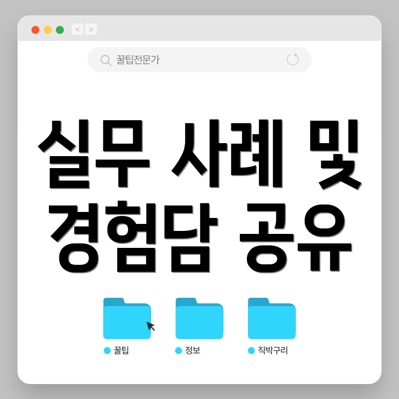 실무 사례 및 경험담 공유