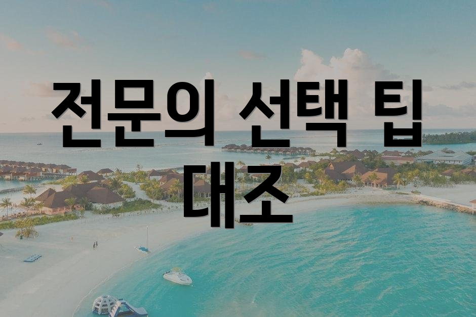 전문의 선택 팁 대조