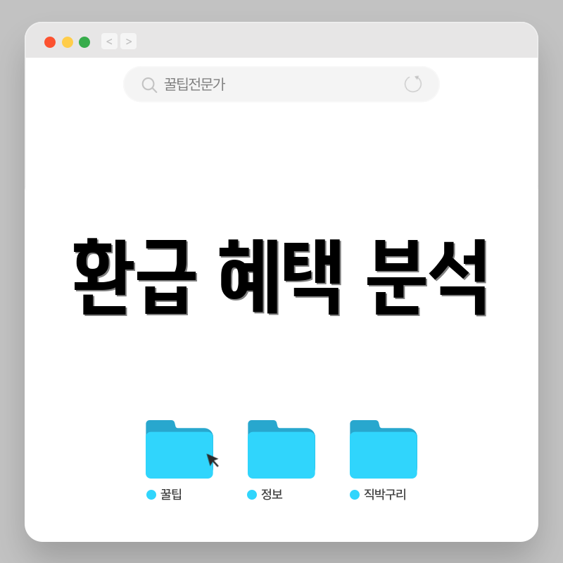 환급 혜택 분석