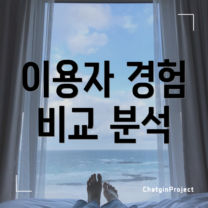 이용자 경험 비교 분석