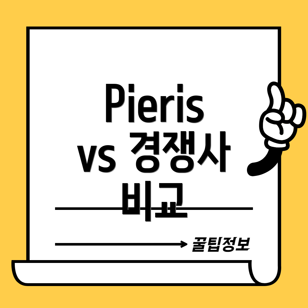 Pieris vs 경쟁사 비교