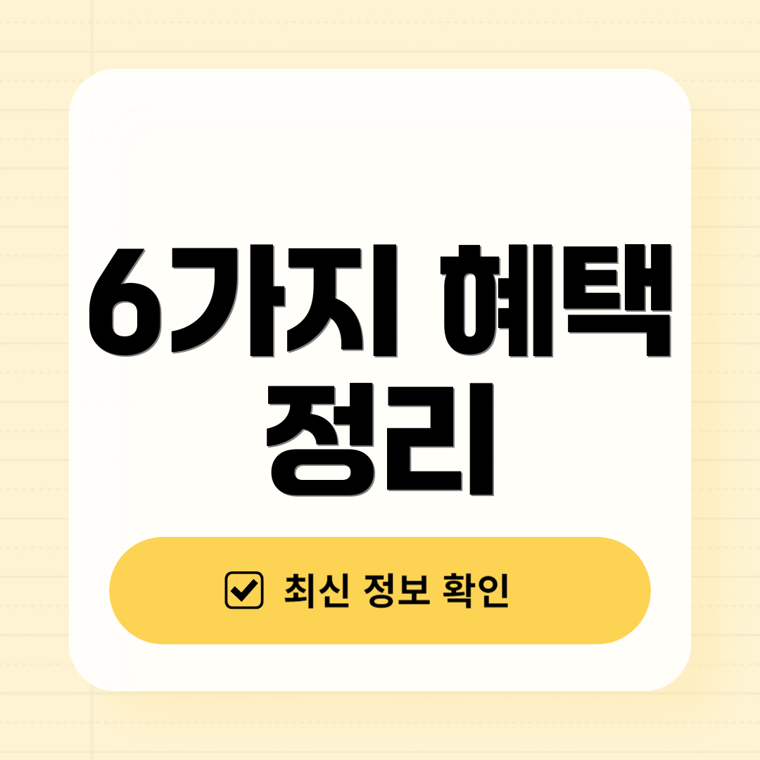 6가지 혜택 정리