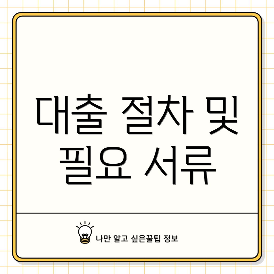 대출 절차 및 필요 서류