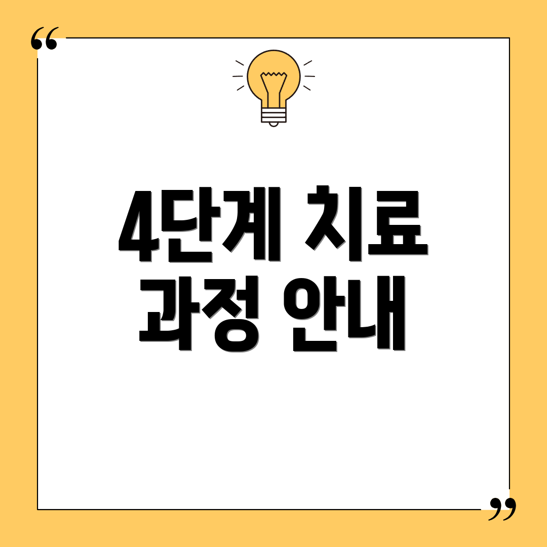 4단계 치료 과정 안내