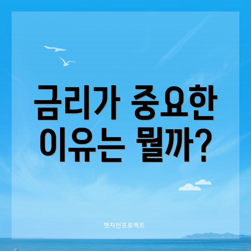 금리가 중요한 이유는 뭘까?