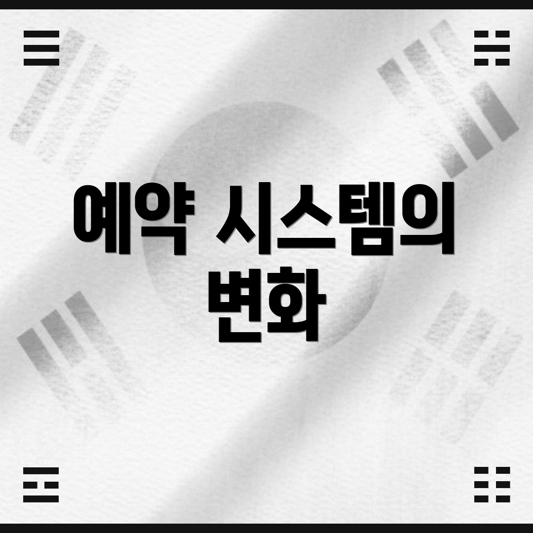예약 시스템의 변화