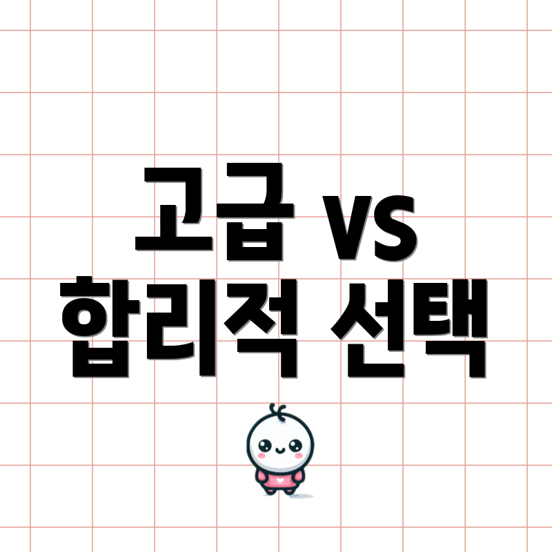 고급 vs 합리적 선택