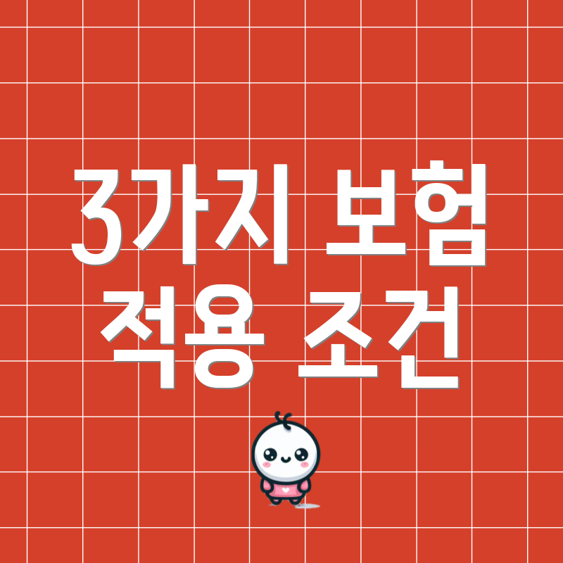 3가지 보험 적용 조건