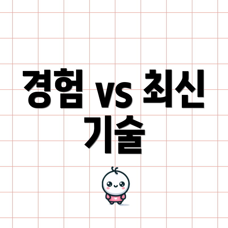 경험 vs 최신 기술