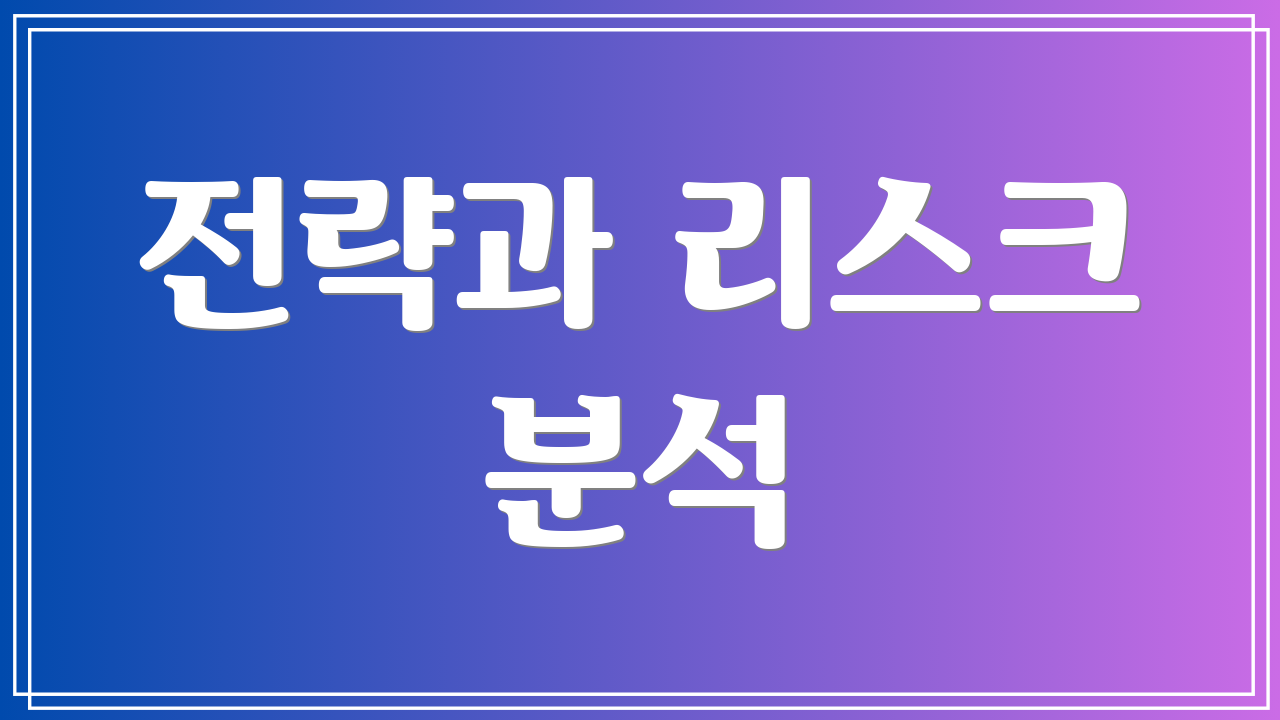 전략과 리스크 분석