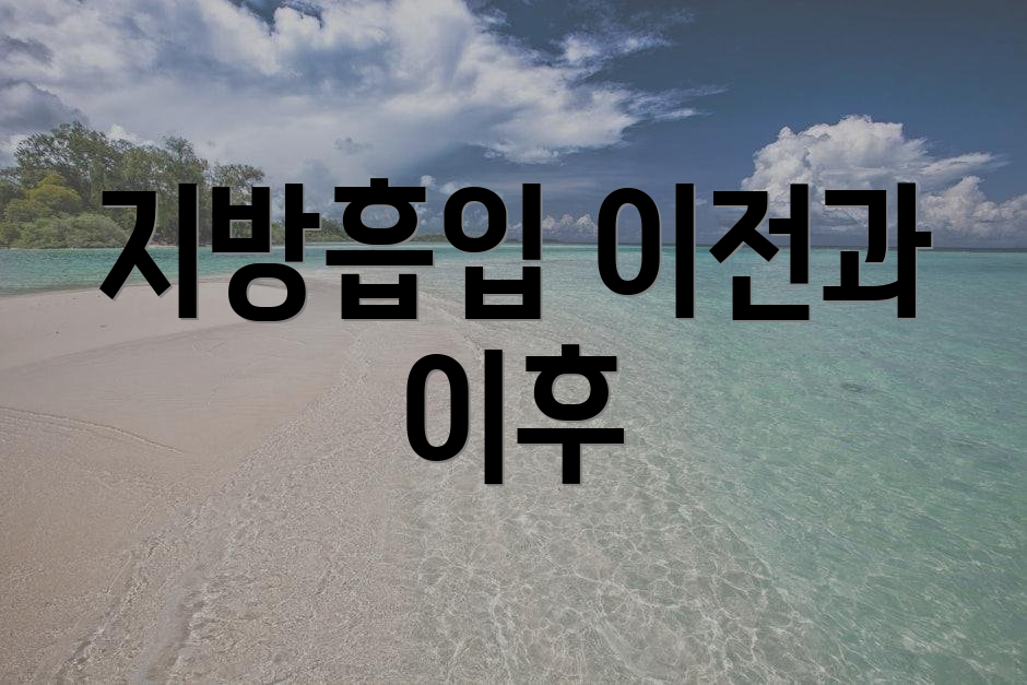 지방흡입 이전과 이후