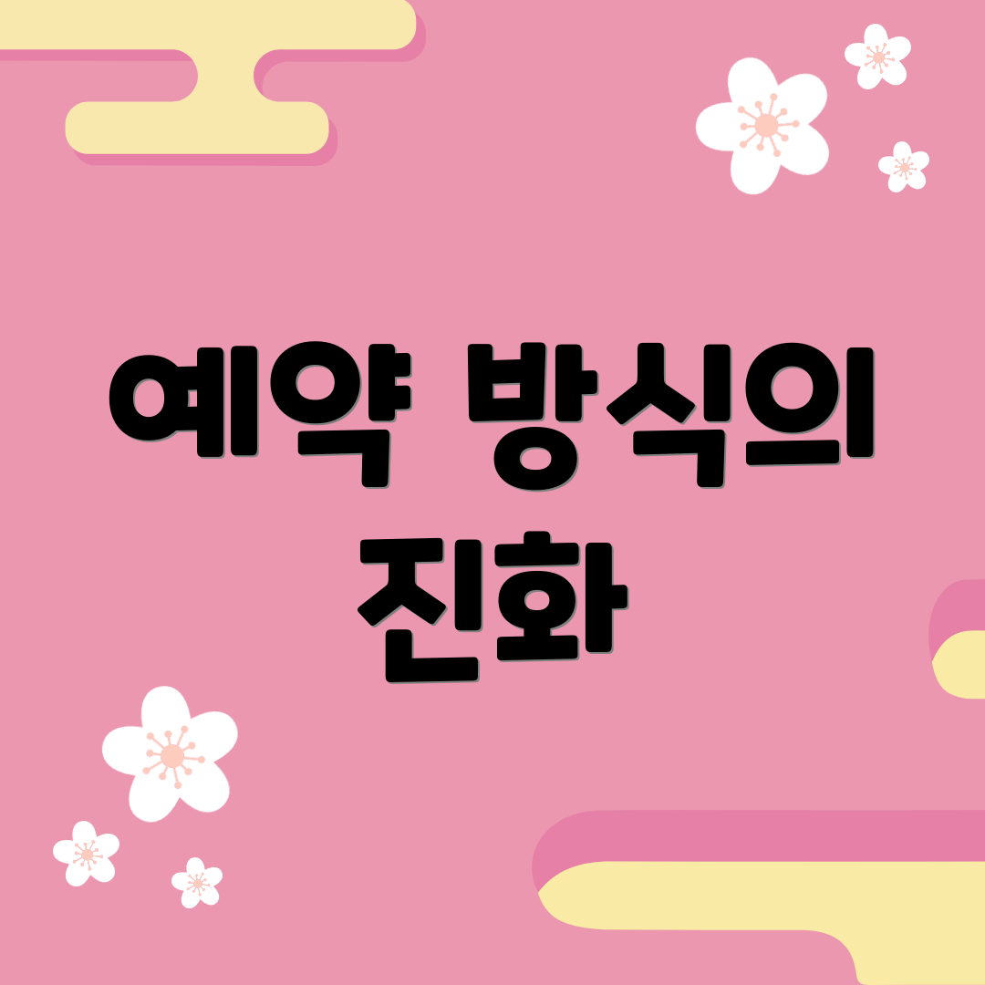 예약 방식의 진화