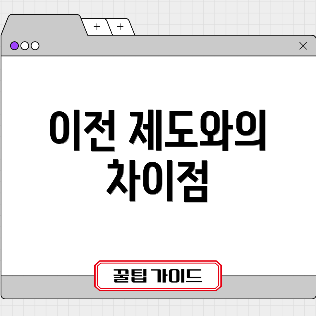 이전 제도와의 차이점