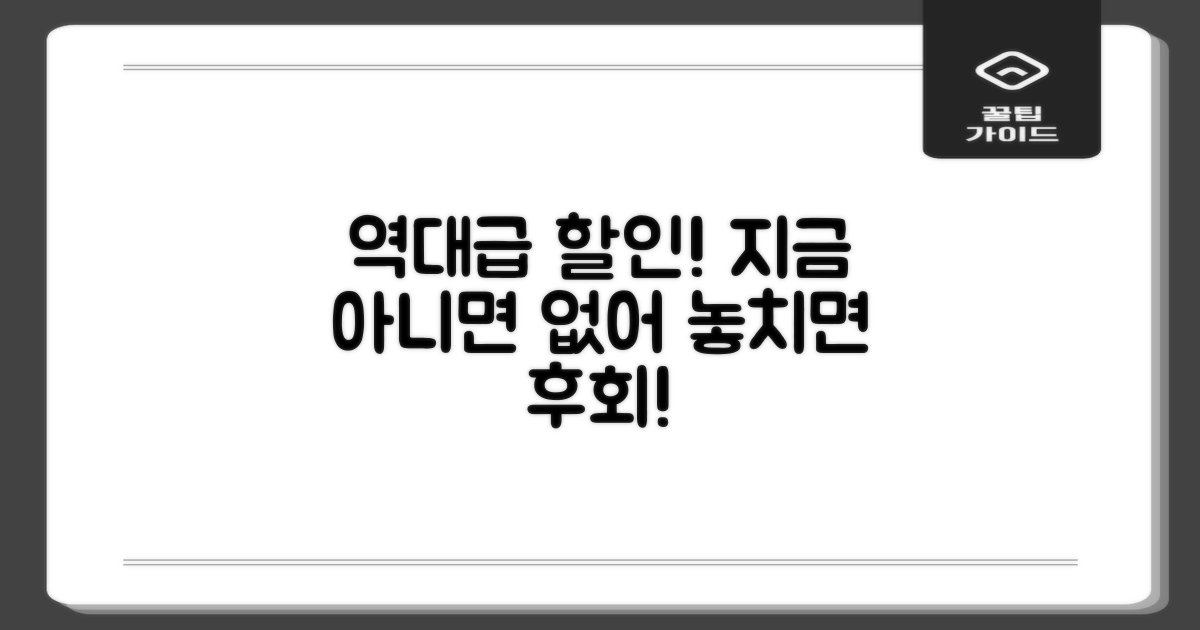 역대급 할인, 왜 지금일까?