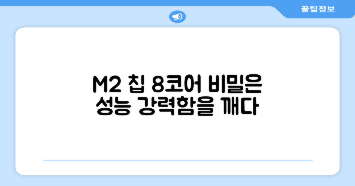 8코어 M2 칩, 강력한 성능의 비밀