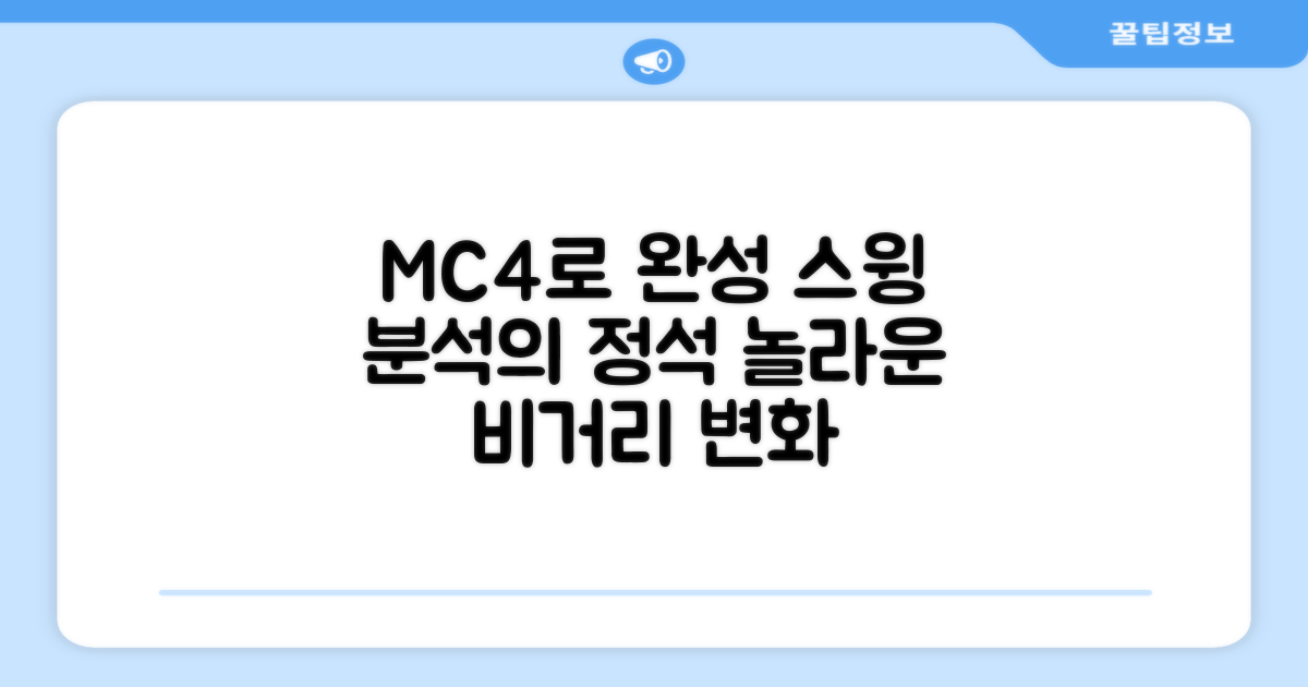 스윙 분석, MC4로 완성
