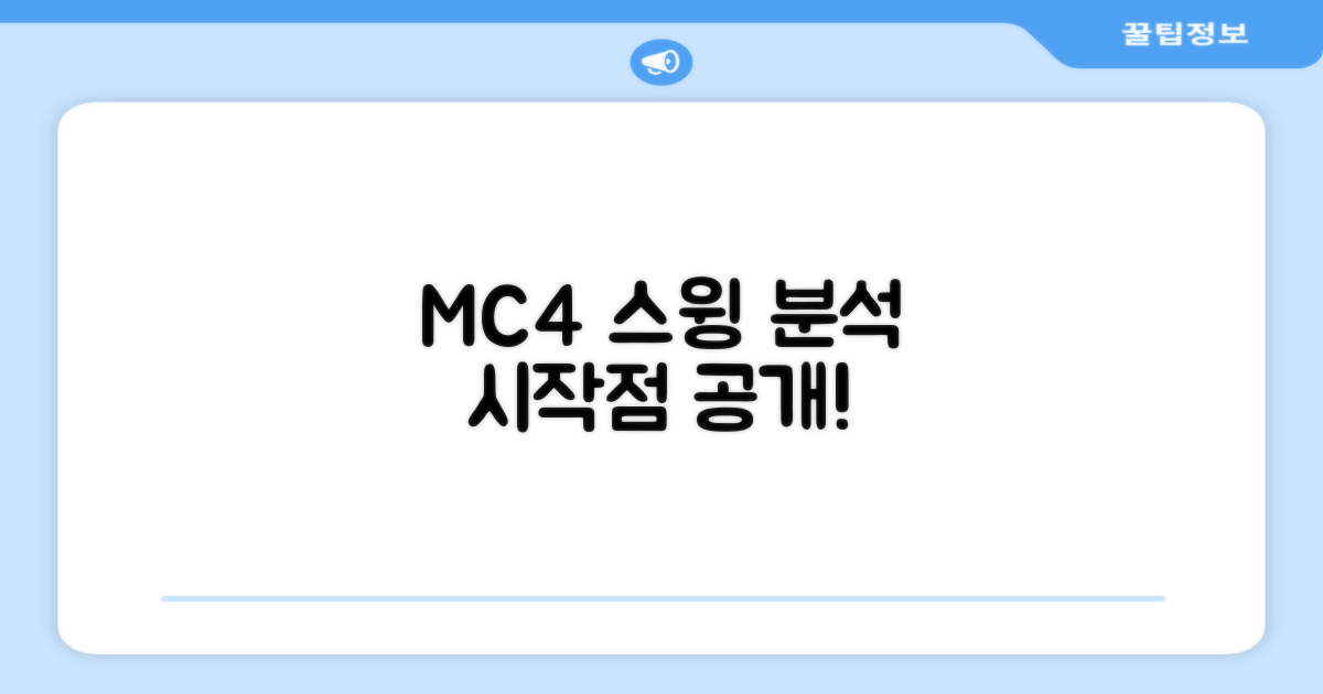 MC4, 스윙 분석의 시작