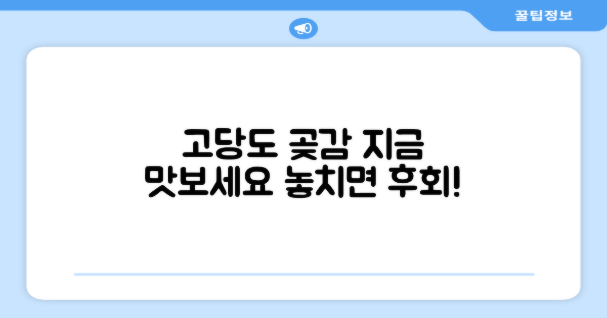 고당도 곶감, 지금 만나보세요