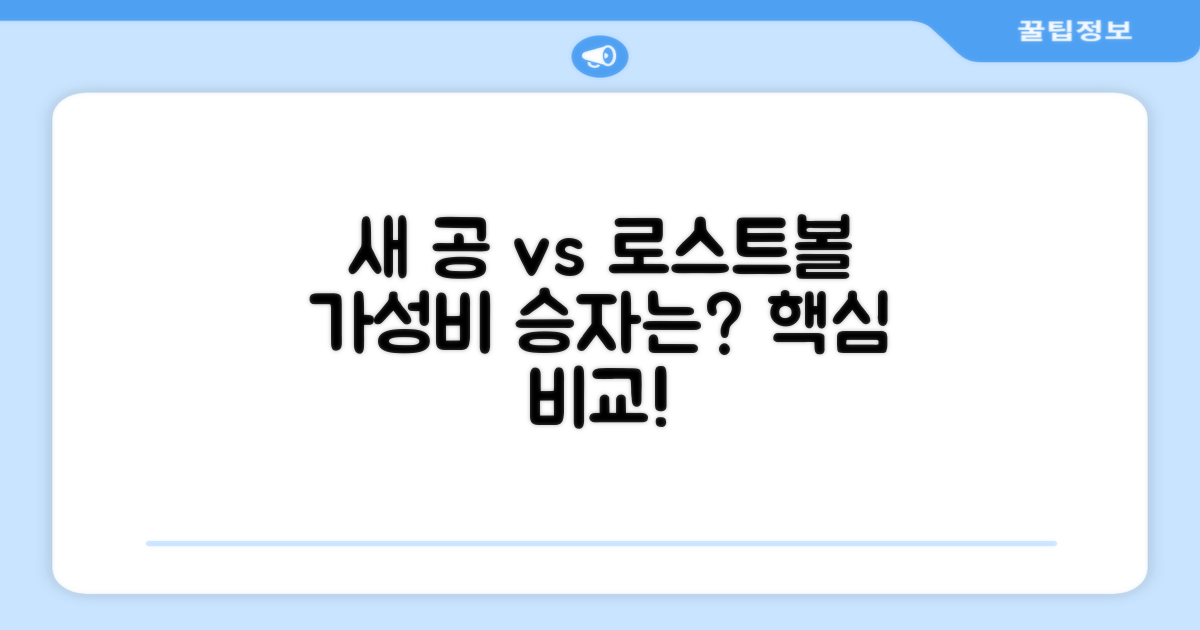 새 공 vs 로스트볼: 가성비 비교