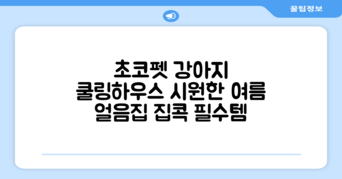 초코펫하우스 강아지 여름 쿨링 얼음의집, 화이트, 1개 추천 리뷰