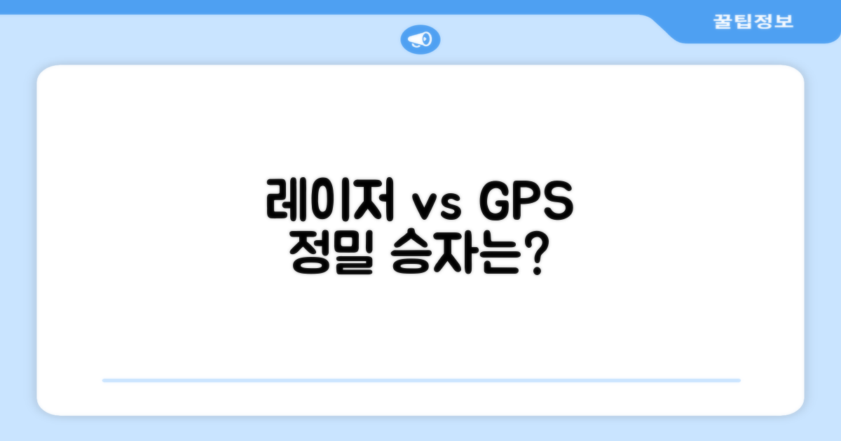 레이저 vs GPS, 비교 분석