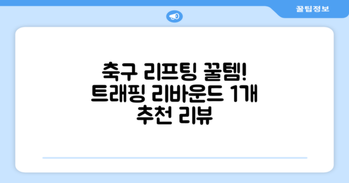 축구 리프팅 트래핑 리바운더 리바운드 네트, 1개 추천 리뷰