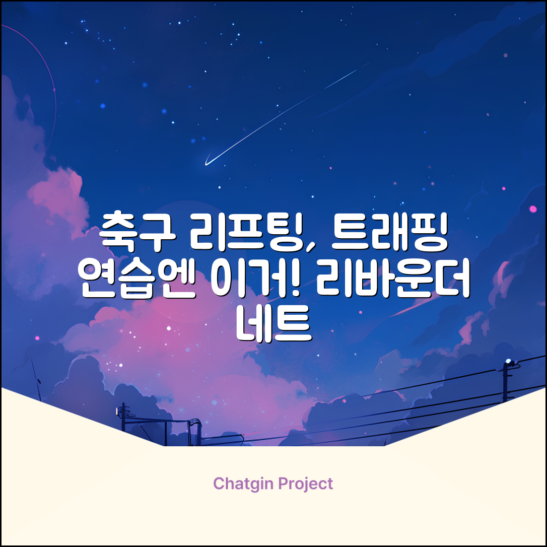 축구 리프팅 트래핑 리바운더 리바운드 네트, 1개 추천 리뷰