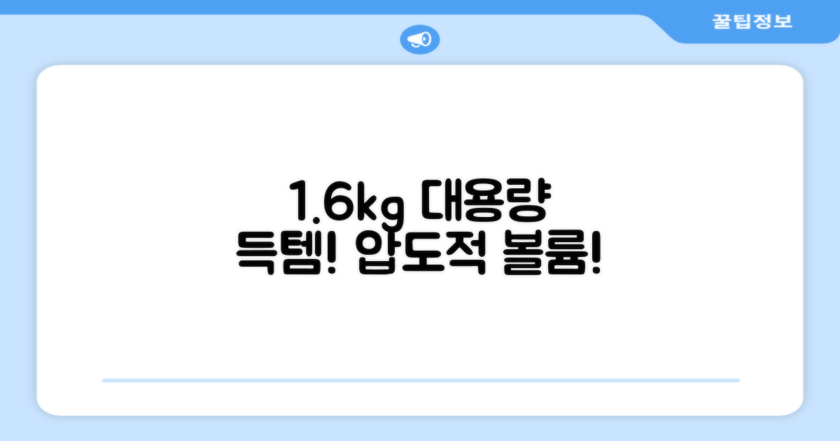 1.6kg 대용량