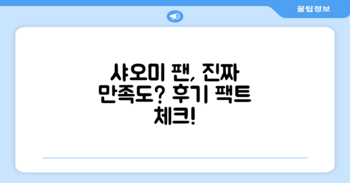 샤오미 팬, 만족도 어떨까?